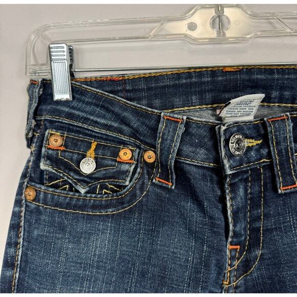 Womens True Religion Joey Low Rise Flare Jean Size 27 Vintage Iconic Classic - Picture 2 of 6
